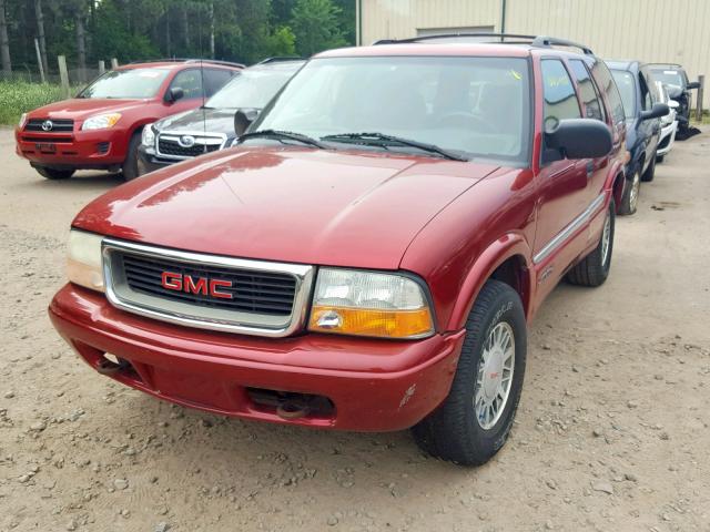 1GKDT13W112183594 - 2001 GMC JIMMY RED photo 2