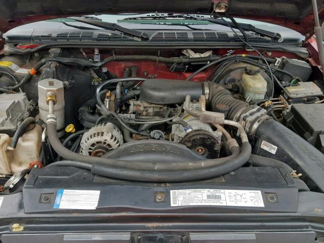 1GKDT13W112183594 - 2001 GMC JIMMY RED photo 7