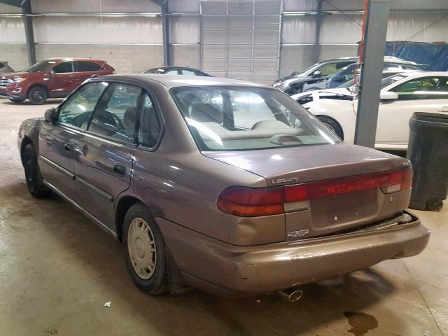 4S3BD6356S7234970 - 1995 SUBARU LEGACY L BROWN photo 3