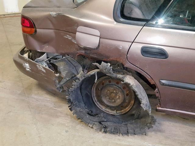 4S3BD6356S7234970 - 1995 SUBARU LEGACY L BROWN photo 9