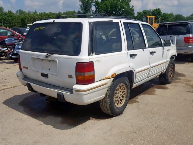 1J4GZ78Y1RC267550 - 1994 JEEP GRAND CHER WHITE photo 4