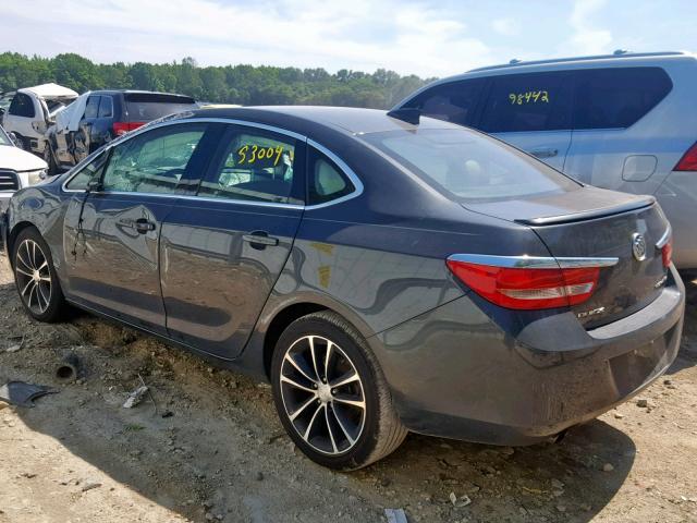 1G4PW5SKXG4176464 - 2016 BUICK VERANO SPO GRAY photo 3