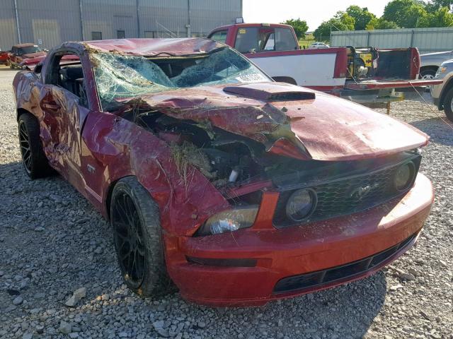 1ZVHT82H085131839 - 2008 FORD MUSTANG GT MAROON photo 1