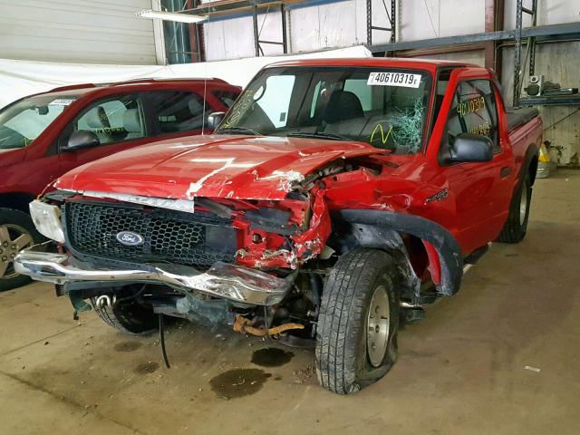 1FTZR45E32PA62382 - 2002 FORD RANGER SUP RED photo 2