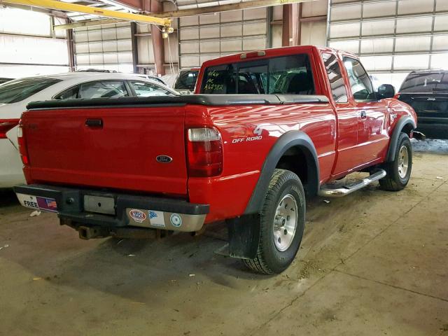 1FTZR45E32PA62382 - 2002 FORD RANGER SUP RED photo 4