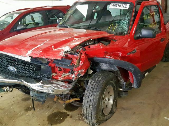 1FTZR45E32PA62382 - 2002 FORD RANGER SUP RED photo 9