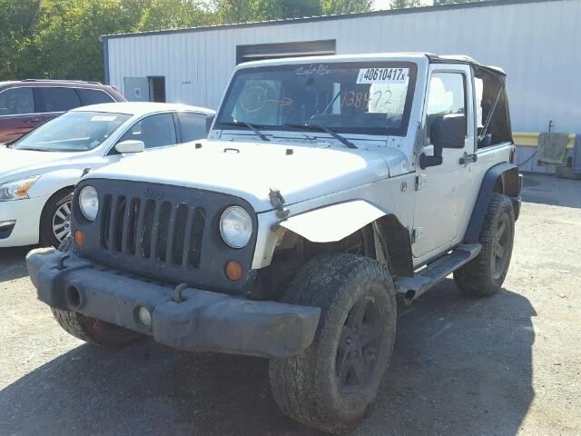 1J4AA2D12AL138472 - 2010 JEEP WRANGLER S SILVER photo 2