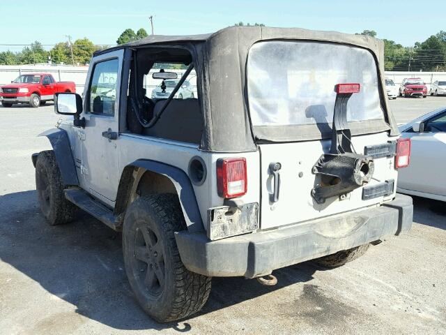 1J4AA2D12AL138472 - 2010 JEEP WRANGLER S SILVER photo 3