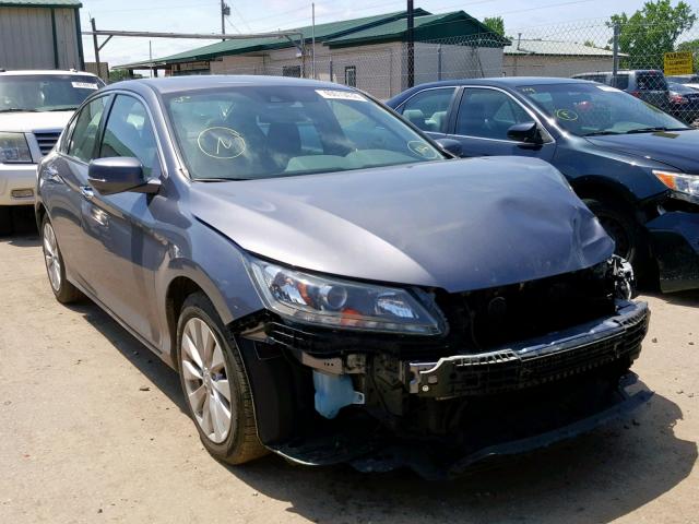 1HGCR3F84FA032049 - 2015 HONDA ACCORD EXL GRAY photo 1