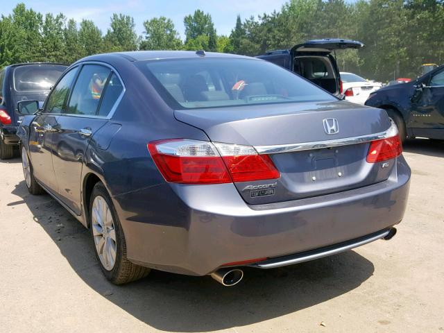 1HGCR3F84FA032049 - 2015 HONDA ACCORD EXL GRAY photo 3