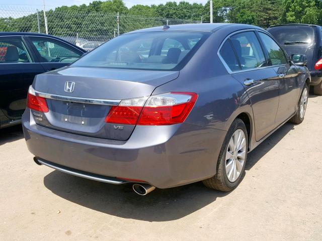 1HGCR3F84FA032049 - 2015 HONDA ACCORD EXL GRAY photo 4