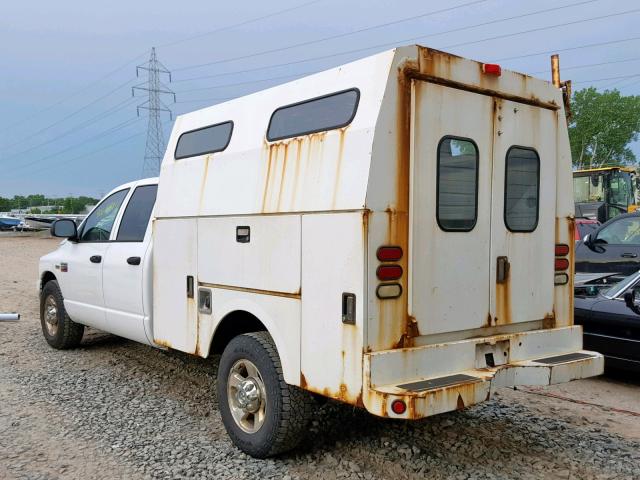 3D2WR28D58G214682 - 2008 DODGE RAM 2500 S WHITE photo 3