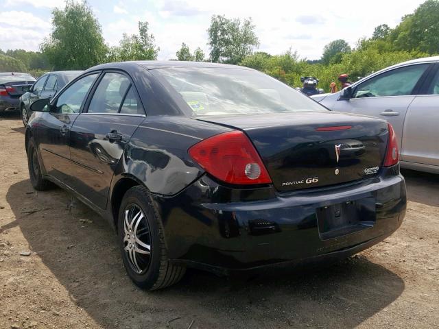 1G2ZF58B474171835 - 2007 PONTIAC G6 VALUE L BLACK photo 3