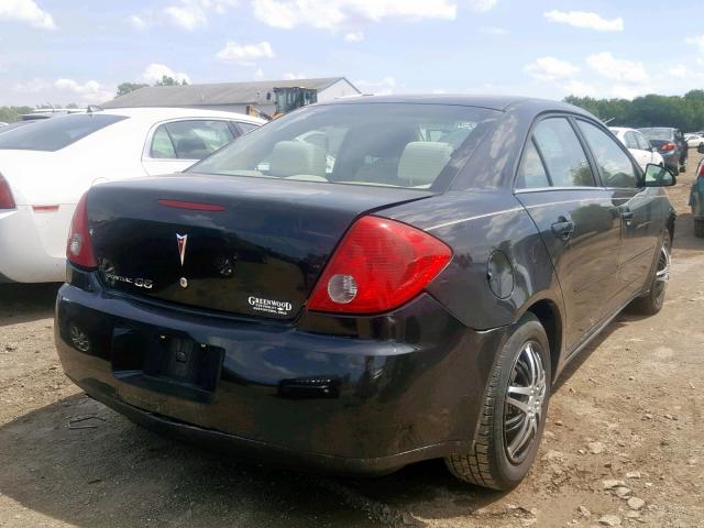 1G2ZF58B474171835 - 2007 PONTIAC G6 VALUE L BLACK photo 4