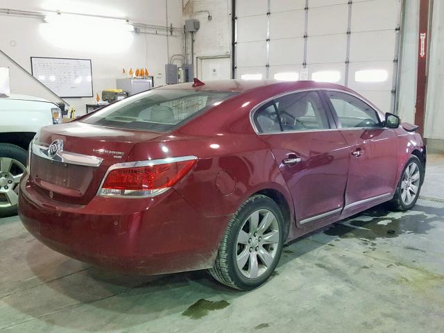 1G4GC5EG3AF147173 - 2010 BUICK LACROSSE C RED photo 4