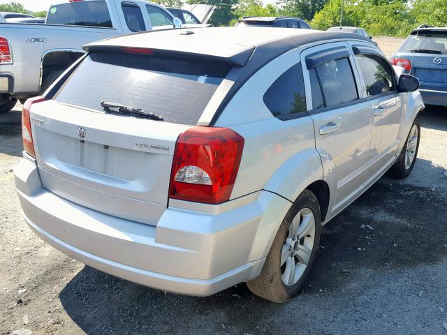 1B3CB3HA7BD220769 - 2011 DODGE CALIBER MA SILVER photo 4