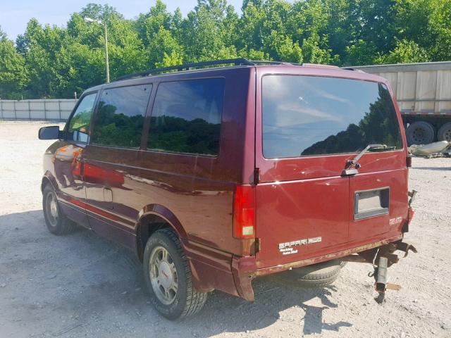 1GKEL19X03B513930 - 2003 GMC SAFARI XT BURGUNDY photo 3