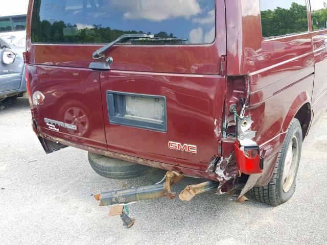 1GKEL19X03B513930 - 2003 GMC SAFARI XT BURGUNDY photo 9