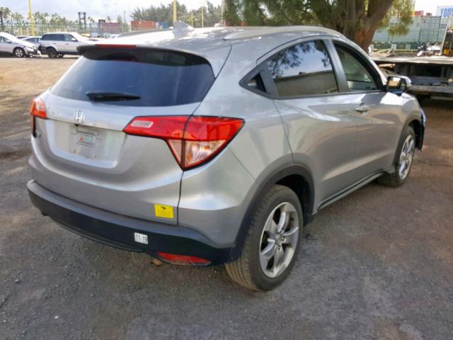 3CZRU5H79HM708910 - 2017 HONDA HR-V EXL SILVER photo 4