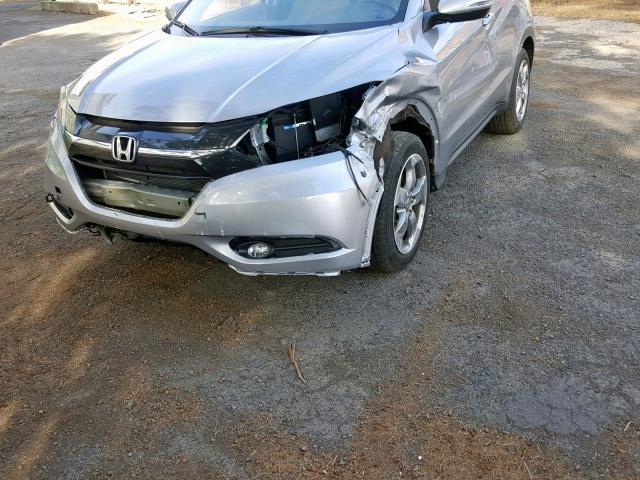 3CZRU5H79HM708910 - 2017 HONDA HR-V EXL SILVER photo 9