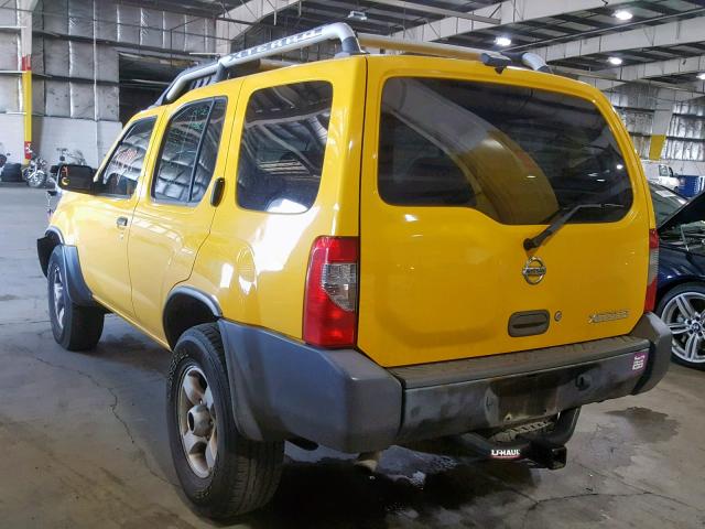 5N1ED28Y54C616163 - 2004 NISSAN XTERRA XE YELLOW photo 3