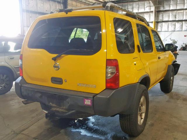 5N1ED28Y54C616163 - 2004 NISSAN XTERRA XE YELLOW photo 4