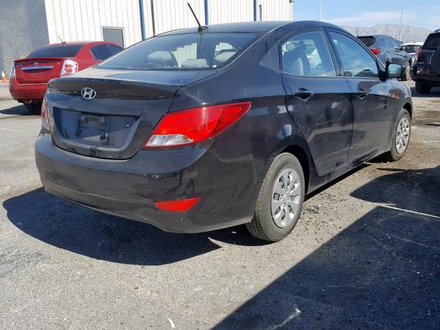 KMHCT4AE0HU378616 - 2017 HYUNDAI ACCENT SE BLACK photo 4