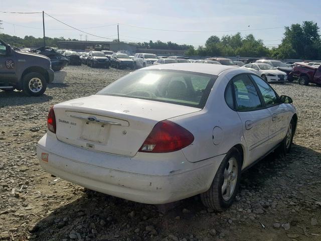 1FAFP55271A243898 - 2001 FORD TAURUS SES WHITE photo 4