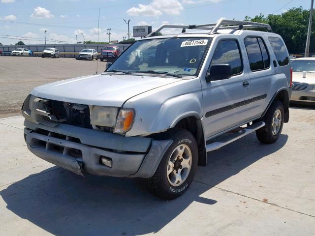 5N1ED28T6YC611662 - 2000 NISSAN XTERRA XE SILVER photo 2