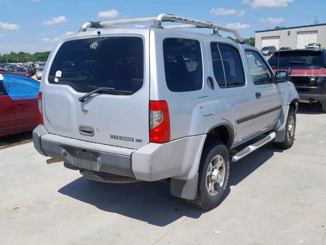 5N1ED28T6YC611662 - 2000 NISSAN XTERRA XE SILVER photo 4