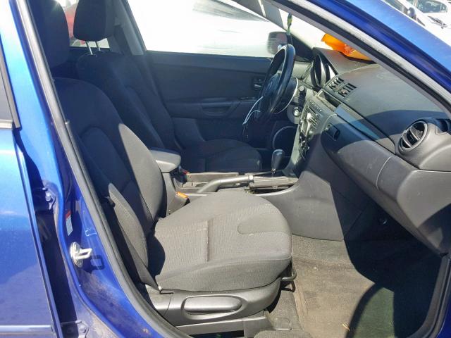 JM1BK323981848637 - 2008 MAZDA 3 S BLUE photo 5