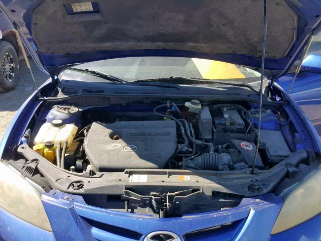 JM1BK323981848637 - 2008 MAZDA 3 S BLUE photo 7