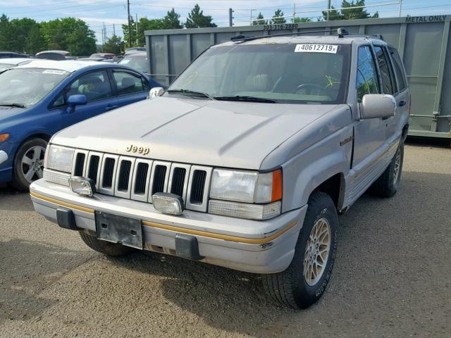 1J4GZ78Y0RC323557 - 1994 JEEP GRAND CHER SILVER photo 2