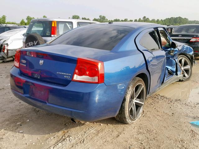 2B3KA33V69H512323 - 2009 DODGE CHARGER SX BLUE photo 4