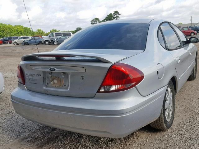 1FAFP56S05A165677 - 2005 FORD TAURUS SEL SILVER photo 4