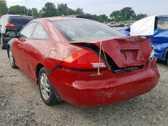 1HGCM723X6A015238 - 2006 HONDA ACCORD LX RED photo 3