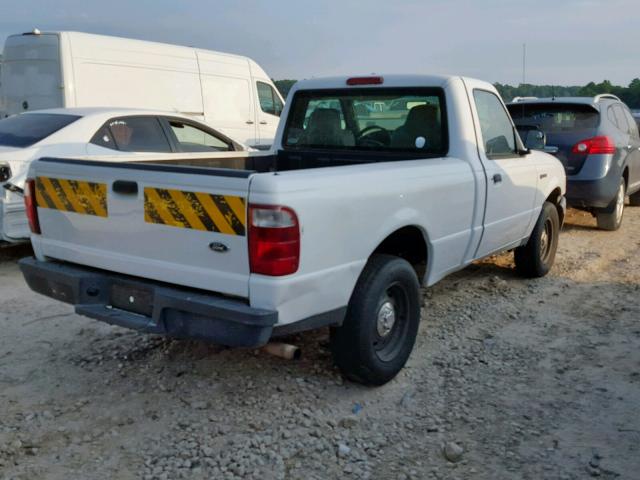 1FTYR10DX4PB43861 - 2004 FORD RANGER WHITE photo 4