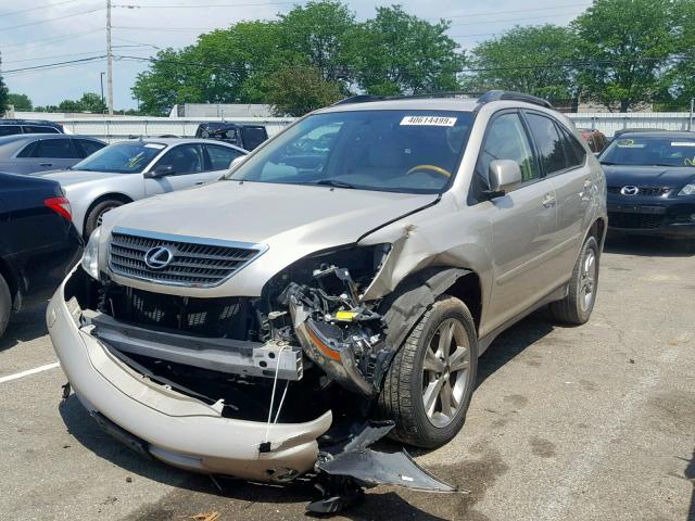 JTJHW31U472026875 - 2007 LEXUS RX 400H TAN photo 2