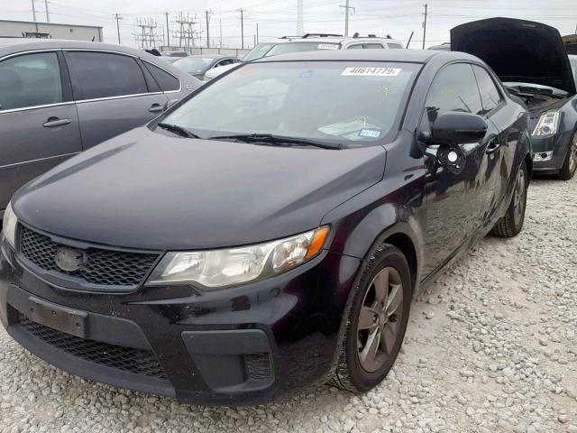 KNAFU6A27C5571801 - 2012 KIA FORTE EX BLACK photo 2