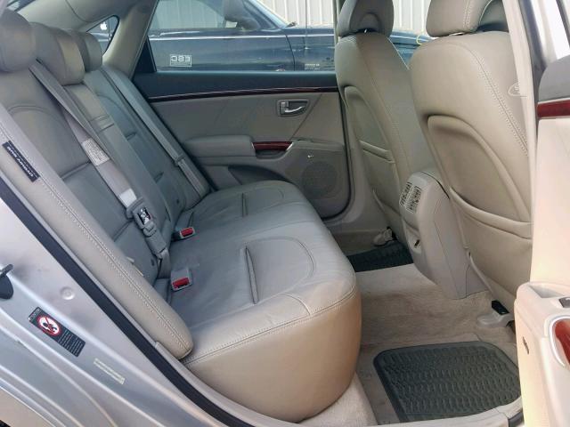 KMHFC46F38A256039 - 2008 HYUNDAI AZERA SE SILVER photo 6