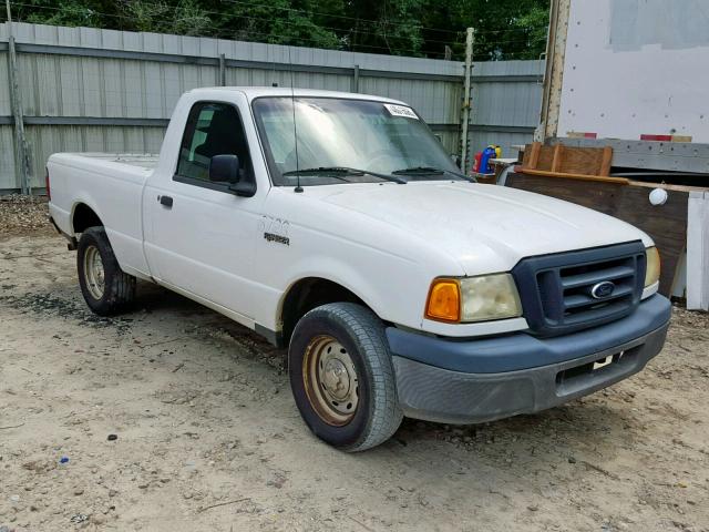 1FTYR10D75PB04744 - 2005 FORD RANGER WHITE photo 1