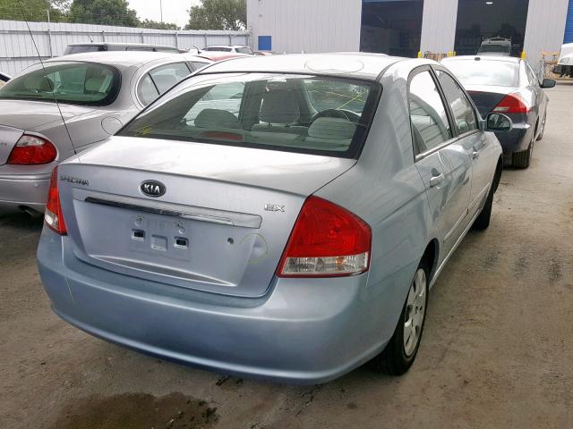 KNAFE122975404229 - 2007 KIA SPECTRA EX SILVER photo 4