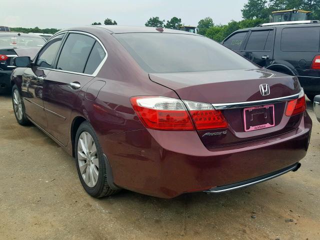 1HGCR2F82EA068766 - 2014 HONDA ACCORD EXL MAROON photo 3