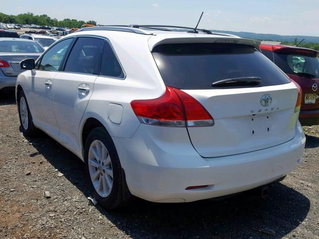 4T3ZA3BB7BU040563 - 2011 TOYOTA VENZA WHITE photo 3