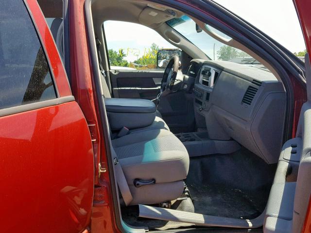 3D7KS29C77G718409 - 2007 DODGE RAM 2500 BURGUNDY photo 5