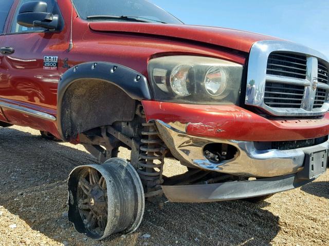 3D7KS29C77G718409 - 2007 DODGE RAM 2500 BURGUNDY photo 9