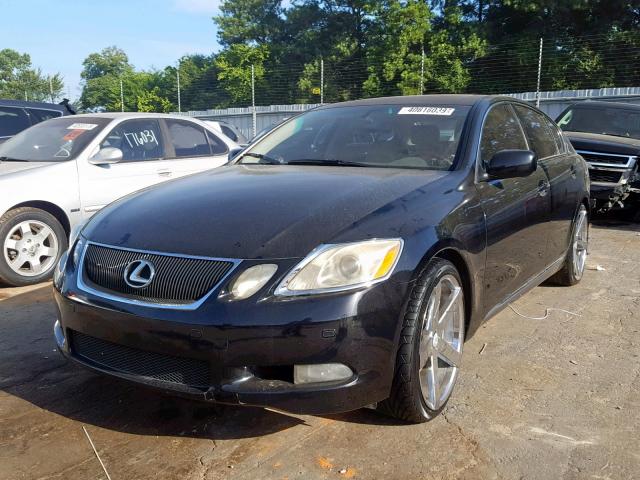 JTHBC96S075010438 - 2007 LEXUS GS 450H BLACK photo 2