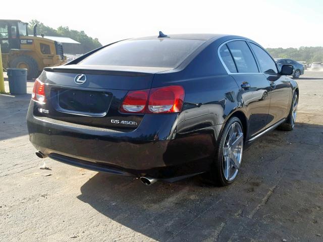 JTHBC96S075010438 - 2007 LEXUS GS 450H BLACK photo 4