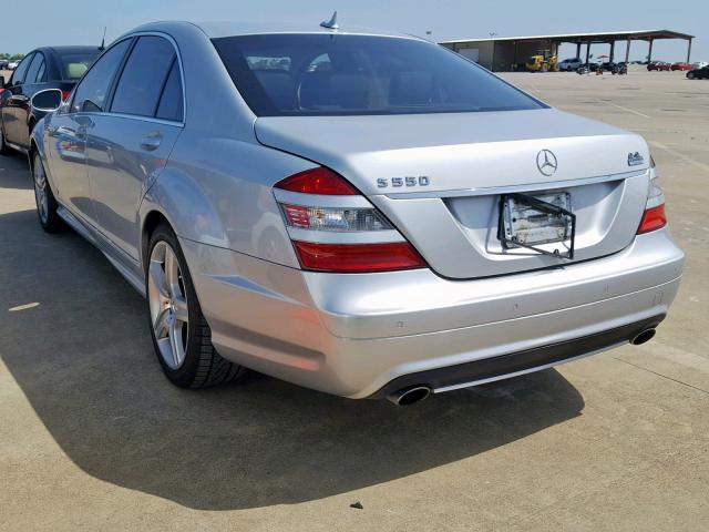 WDDNG71X97A111128 - 2007 MERCEDES-BENZ S 550 SILVER photo 3