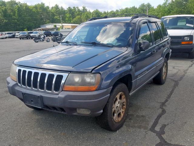 1J4GW48S91C696748 - 2001 JEEP GRAND CHER BLUE photo 2